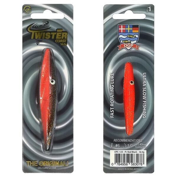 Ogp Twister Coast 16,5gr Red Black - Gennemløber