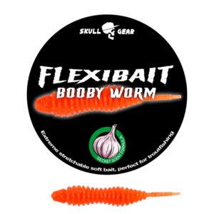 Skull Gear Flexibait Booby Worm Garlic Orange - Flexibait