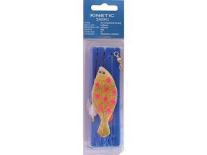 Kinetic Sabiki Plaice Jay Flounder Inline Fladfiskforfang #1 Glow pink dots 90g