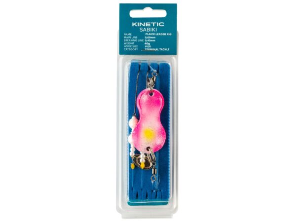 Kinetic Sabiki Plaice Leader Fladfiske forfang 1# Kinky Pinky 120g