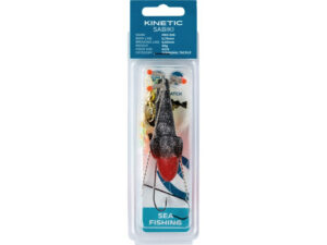 Kinetic Sabiki Pro Rig-Black Glitter/Red Target-120 gr