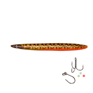 Savage Gear Line Thru Sandeel Eel Pout Collection 8,5cm - 11gr Gold Pout - Gennemløber