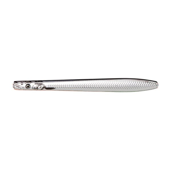 Savage Gear Line Thru Sandeel Nail 12cm - 26gr Silver Plating - Gennemløber