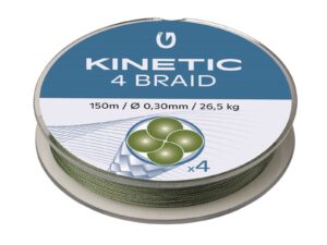 Kinetic 4 Braid Dusty Green 150m 0,35 mm