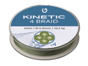 Kinetic 4 Braid Dusty Green 300m 0,14 mm