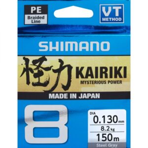 Shimano Kairiki 8 Fletline 150 meter Steel Grey 0,06 mm