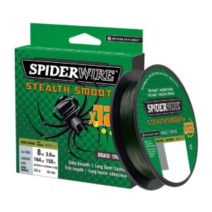 Spiderwire Stealth Smooth 12 Tråds 150m Green Fletline 0,05 mm