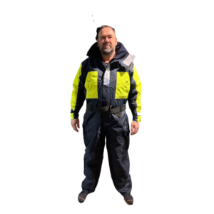 Baleno flydedragt Blå-Gul XXXL - - Outdoor i Centrum
