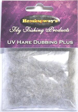 Hemingway's Fluebinding - UV Hare Dubbing Plus Light Grey