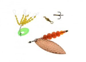 KarlK Willow 12g Gennemløbspinner Orange/Kobber