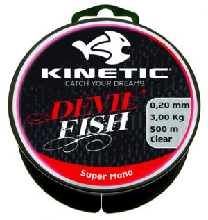 Kinetic Devilfish Super Mono Dusty Grey 1500m Bulk 0,30 mm