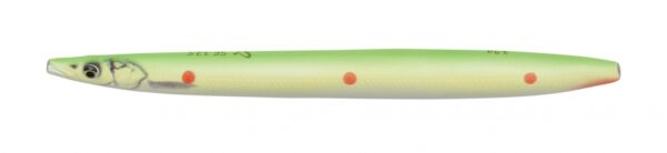 Sandeel Line Thru 19g Hot Spot Wobler FLUO GREEN RED DOTS - - Outdoor i Centrum