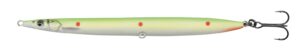 Savage Gear Sandeel Pencil 90mm 13g Kystwobler. Fluo Green Red Dots