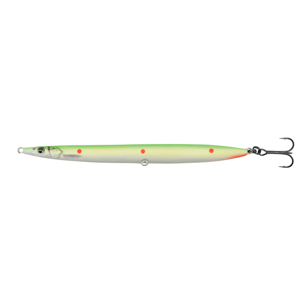 Savage Gear Sandeel Pencil Hotspot 12,5cm - 19gr Flou Green Red Dots - Wobler