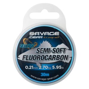 Savage Gear Semi-Soft Fluorocarbon Seabass 30m Clear 0,35 mm