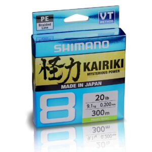 Shimano Kairiki 8 Fletline Lineservice Mantis Green 0,20 mm