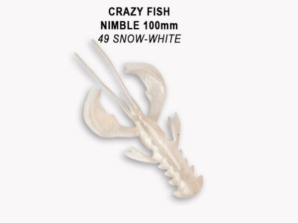 Crazy Fish Nimble 4"-49 Snow-White