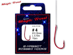 Quantum Magic Trout B-Maggot Rigged Hooks 70cm-6 Ø 0,18
