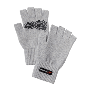 Scierra Wool Half Finger Glove Light Grey