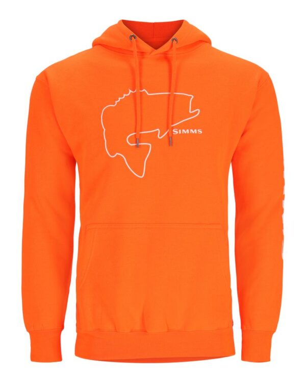 Simms Bass Outline Hoody Neon Orange Large - Simms - Outdoor i Centrum