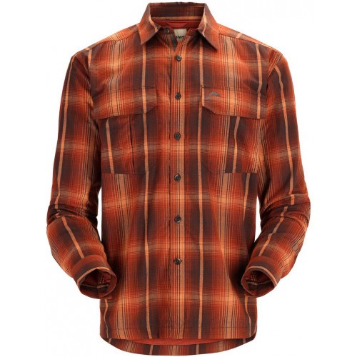 Simms Coldweather Skjorte Hickory Clay Plaid