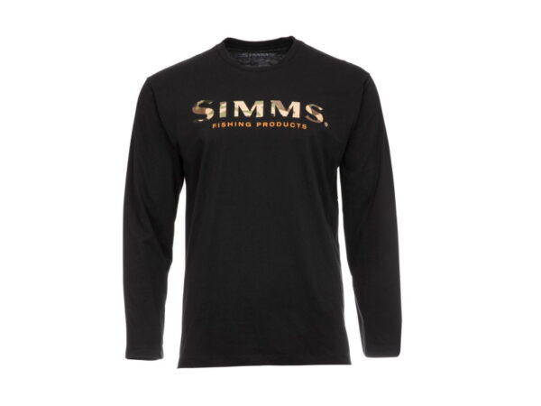 Simms Logo Shirt LS-Black-L