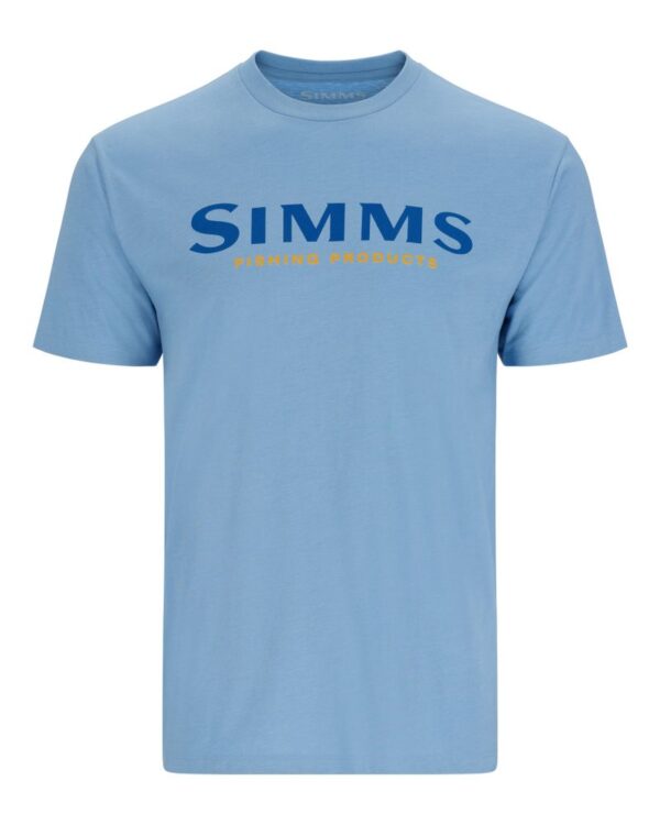 Simms Logo T-shirt Blue Heather XXL - Simms - Outdoor i Centrum