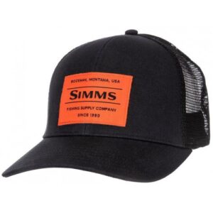 Simms Original Patch Trucker Black