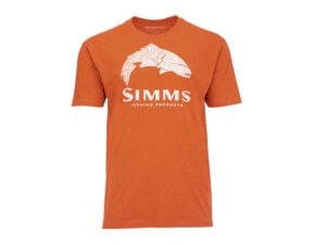 Simms Wood Trout Fill T-Shirt-Adobe Heather-M