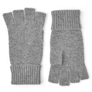Hestra Basic Wool Half Finger, Grey
