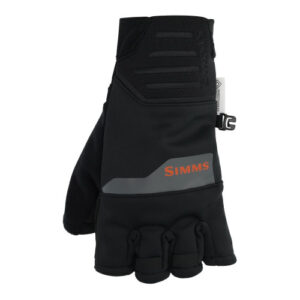 Simms WindstopperÂ® Half-Finger Glove Black