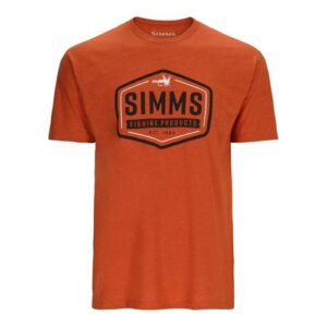 Simms Fly Patch T-Shirt Adobe Heather