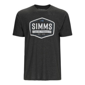 Simms Fly Patch T-Shirt Charcoal Heather