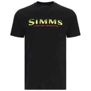 Simms Logo T-Shirt Black-Neon