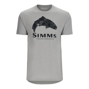 Simms Trout Regiment Camo Fill T-Shirt Cinder Heather