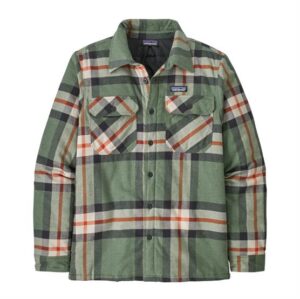 Patagonia Mens Ins. Cotton MW Fjord Flannel Shirt, Forestry