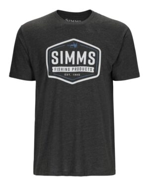 Simms Fly Patch T-Shirt Charcoal Heather L