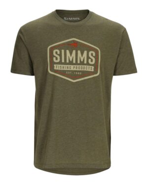 Simms Fly Patch T-Shirt Military Heather L