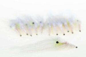 10 STK Pattegrisen (ægte whiting spey) - White/Chatreuse 6