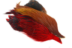 4B Whiting Rooster Cape - Brown/Red