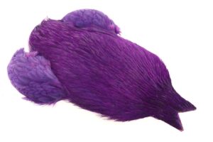 4B Whiting Rooster Cape - Purple