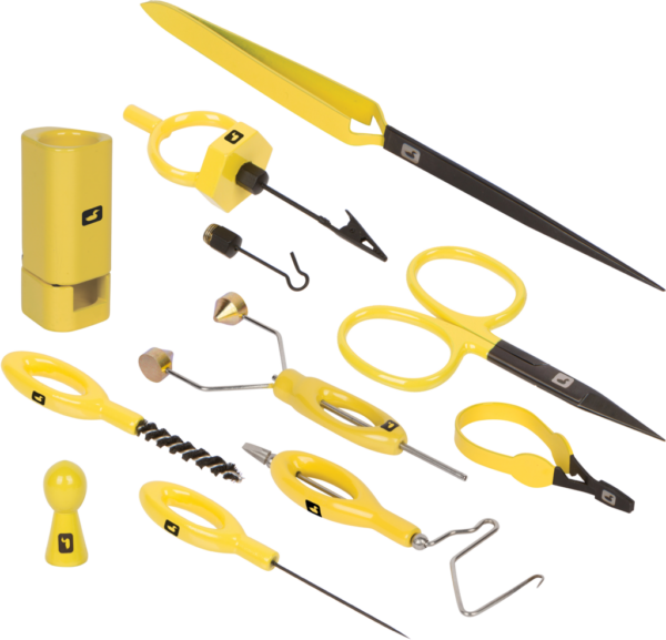 Complete Fly Tying Tool Kit - Yellow