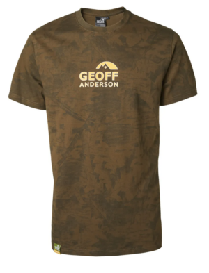 Geoff Anderson Organic Tee Orange Chest Leaf - M