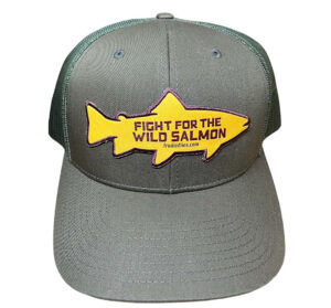 Green/Olive Wild Salmon Trucker Cap