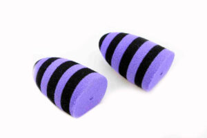 L Tapered Popper (2 stk) - Black/Purple