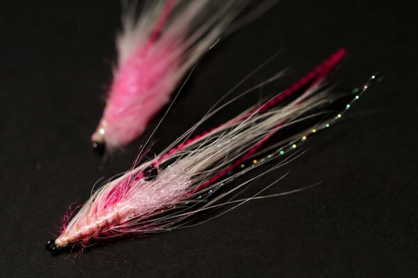 Pattegrisen (ægte whiting spey) - Hot Pink/Pearl 6