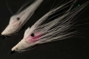 Pattegrisen (ægte whiting spey) - Hot Pink/White 6