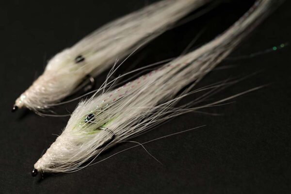 Pattegrisen (ægte whiting spey) - White/Chartreuse 6