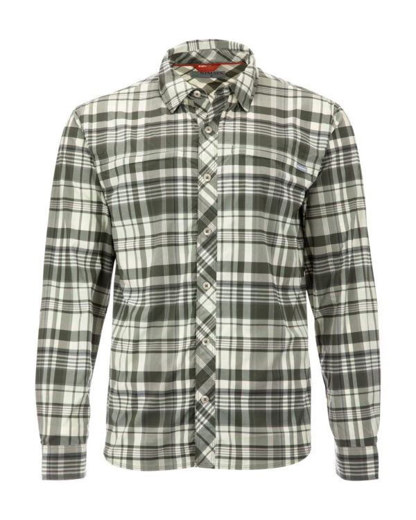 Simms BugStopper Shirt Plaid - Foliage Madras