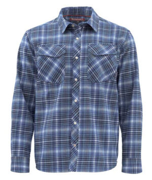 Simms Gallatin Flannel Shirt Rich - Blue Stripe